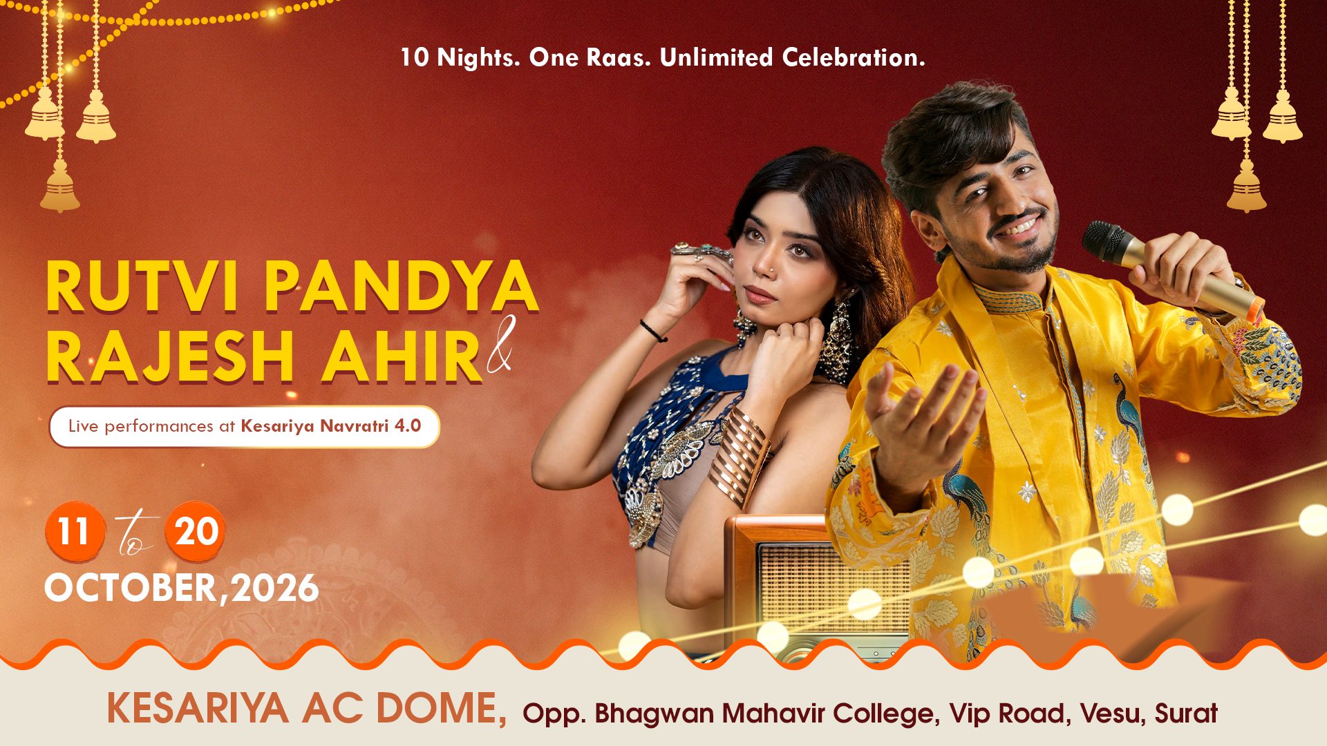 Live performances by Rutvi Pandya and Rajesh Ahir